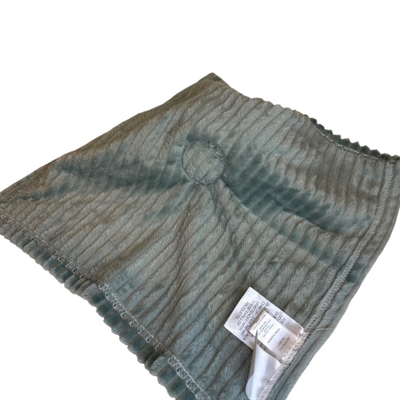 Modern Baby Triceratops Dinosaur Lovey Security Blanket Green Gray 2022 - Picture 6 of 10